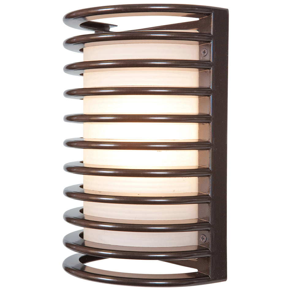 Bermuda Collection 1 Light Outdoor LED Wall Mount Bronze 20010LEDDMGLP-BRZ/RFR